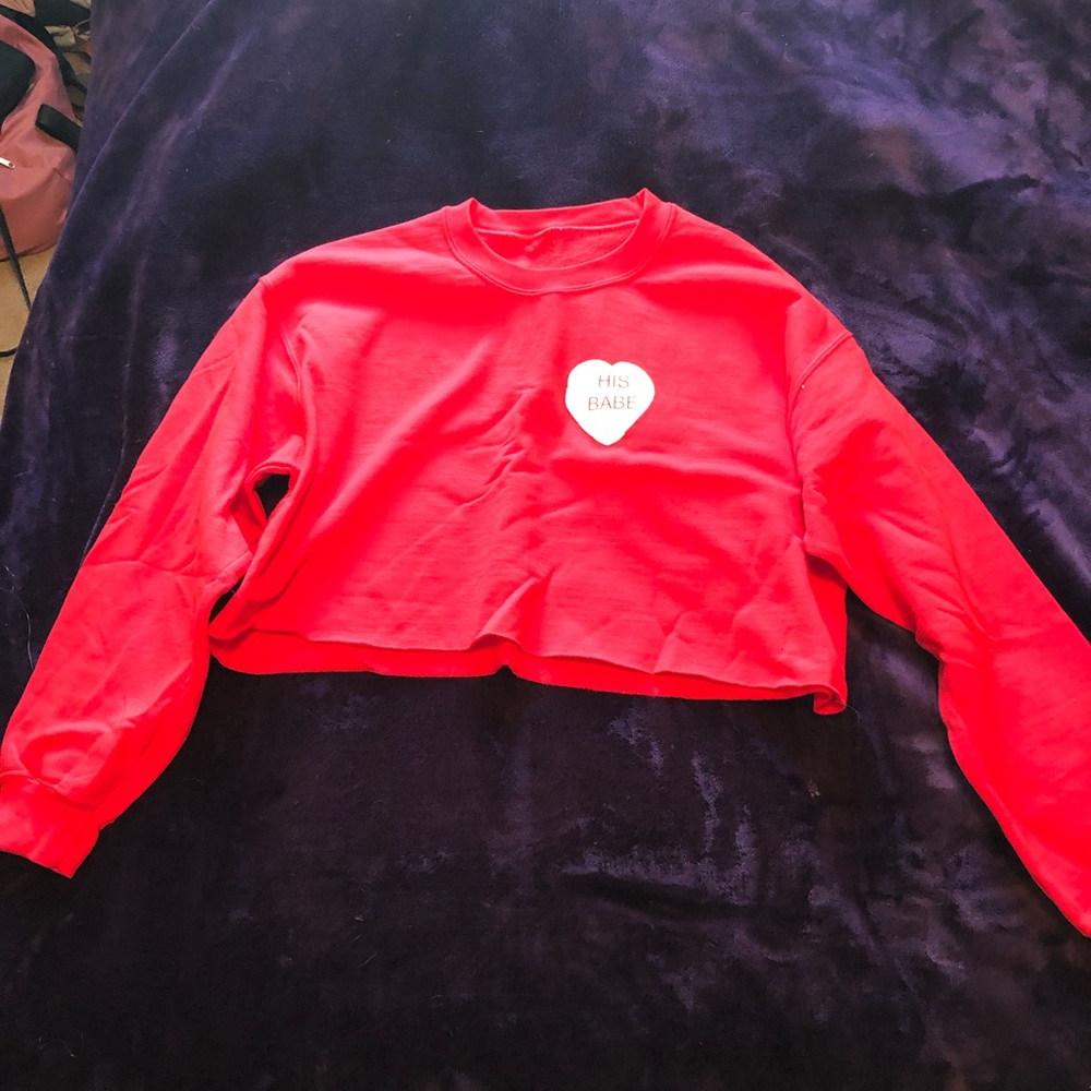 Hubs and Hers Cropped Sweatshirt